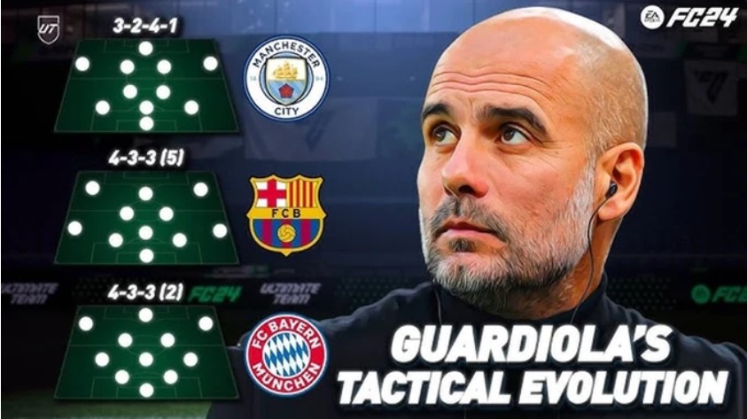 Pep Guardiola và các chiến thuật trong bóng đá